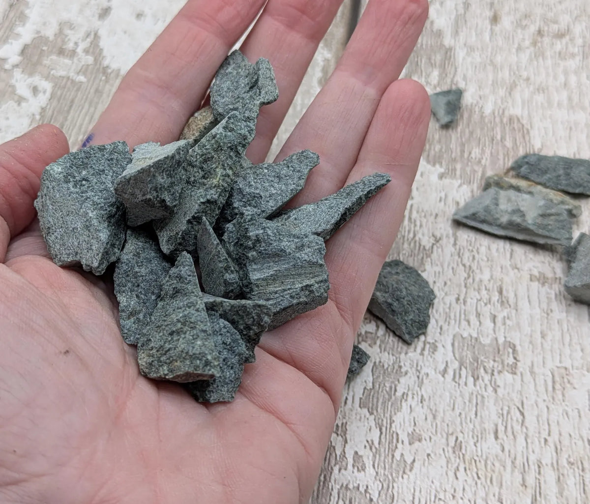 Preseli bluestone chunks pouch.