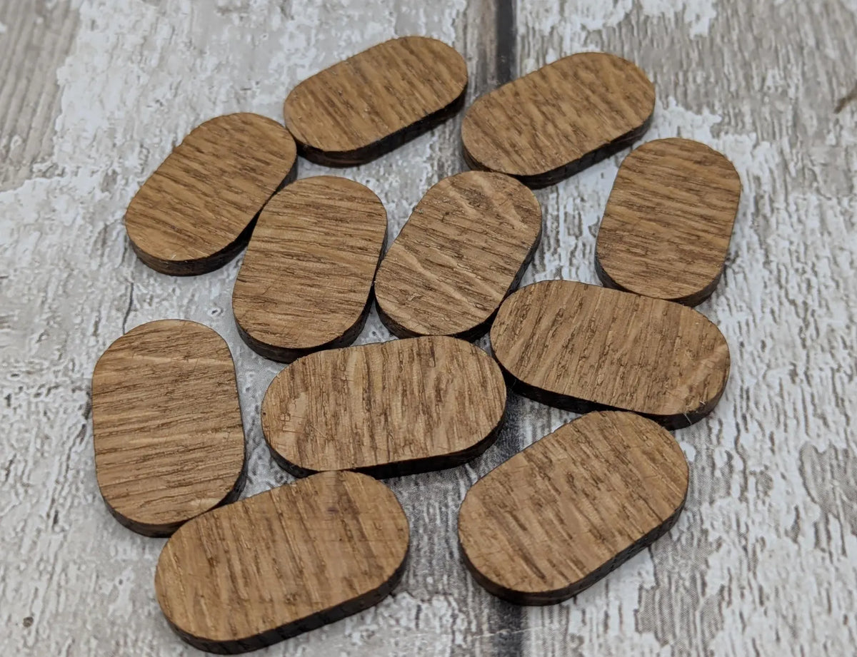 Oak wood beginner planetary oracle tiles.