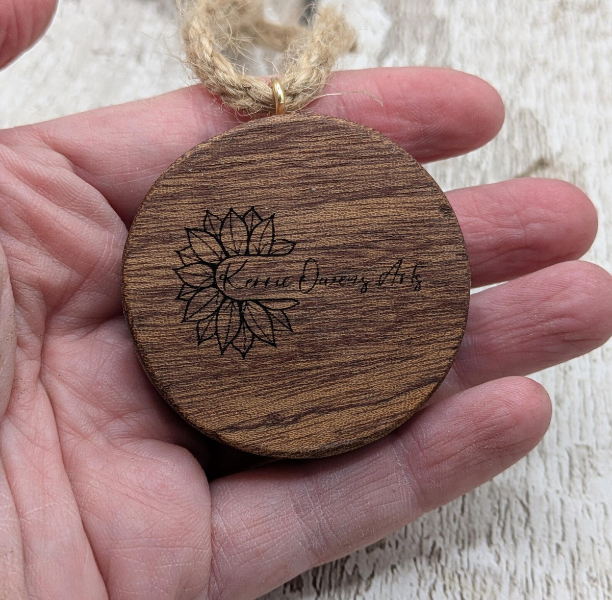 Sepele mahogany mini pocket sized pendulum boards with triskele design.