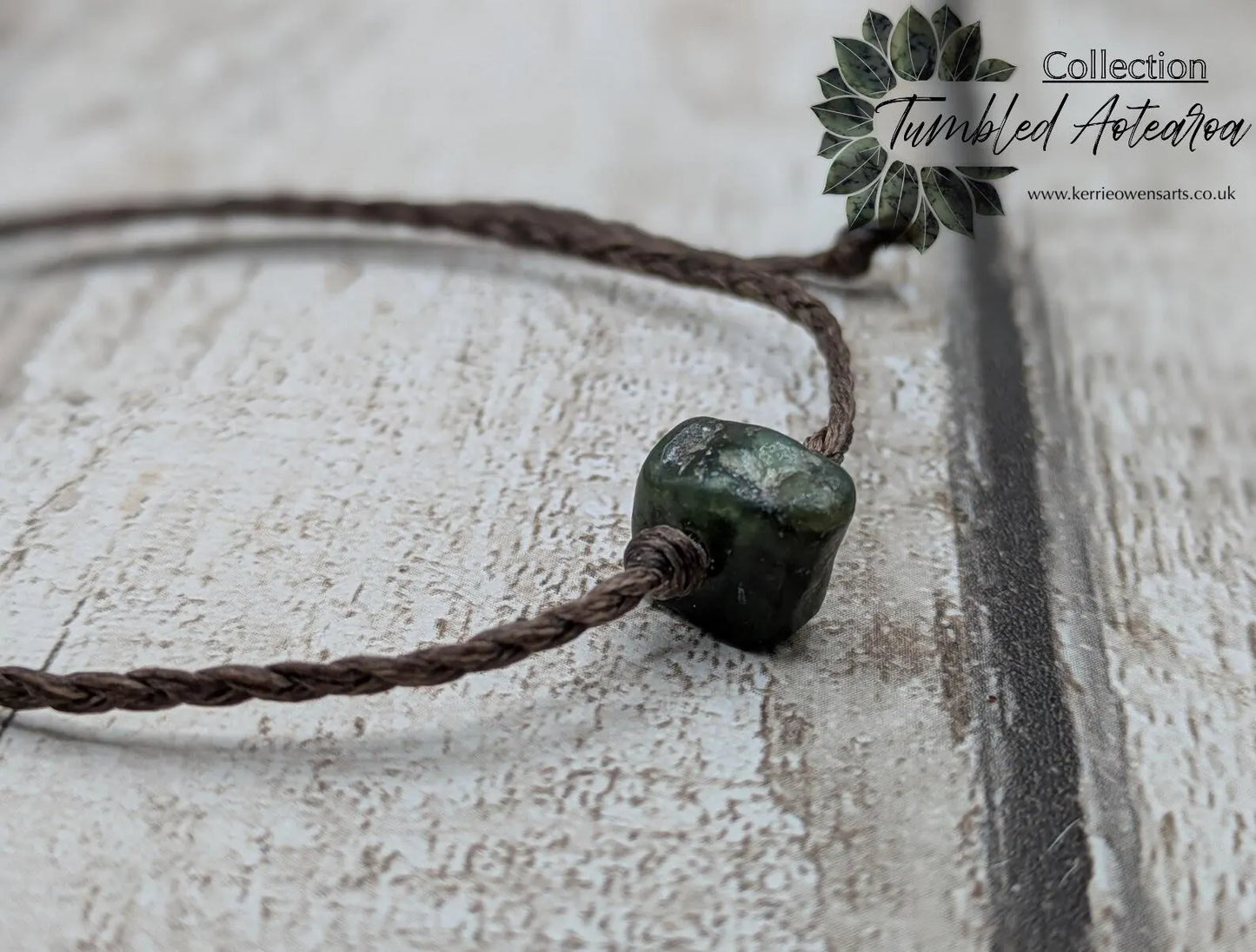 New Zealand Pounamu Greenstone jade adjustable bracelet