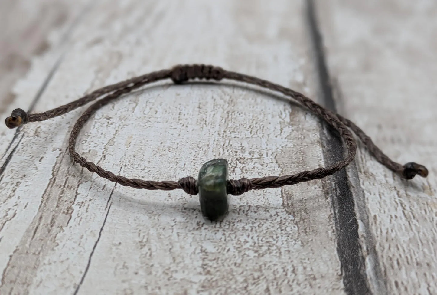 New Zealand Pounamu Greenstone jade adjustable bracelet