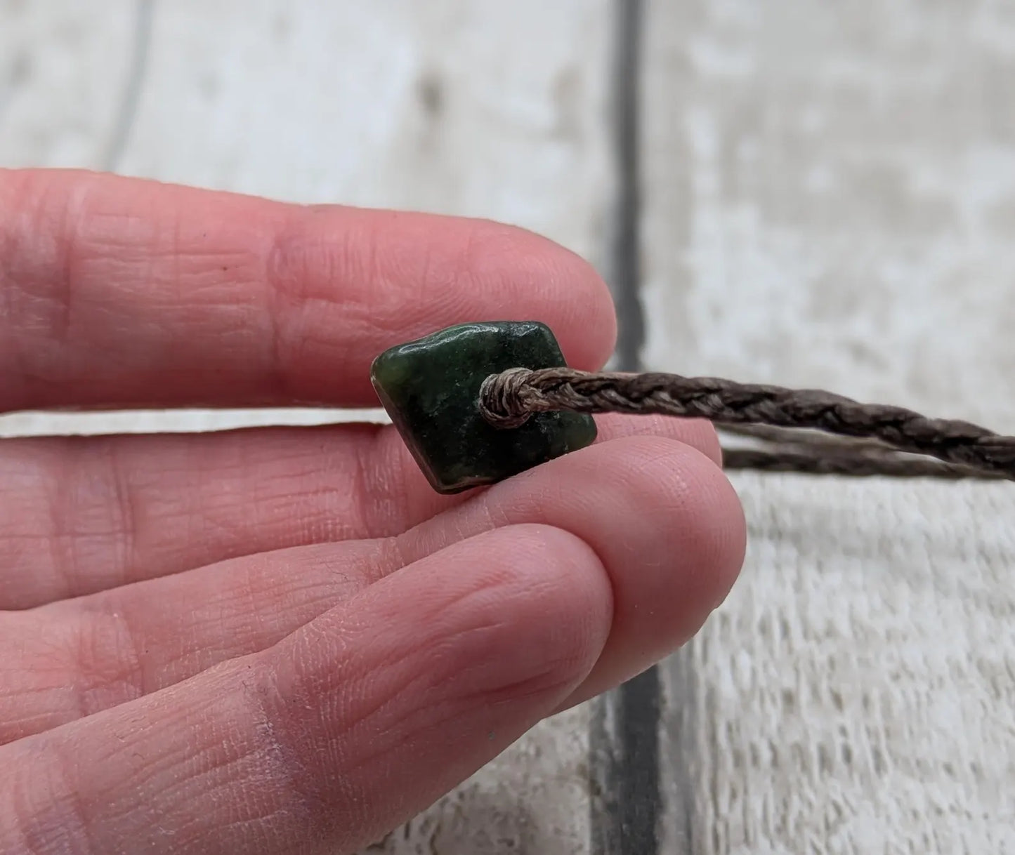 New Zealand Pounamu Greenstone jade adjustable bracelet
