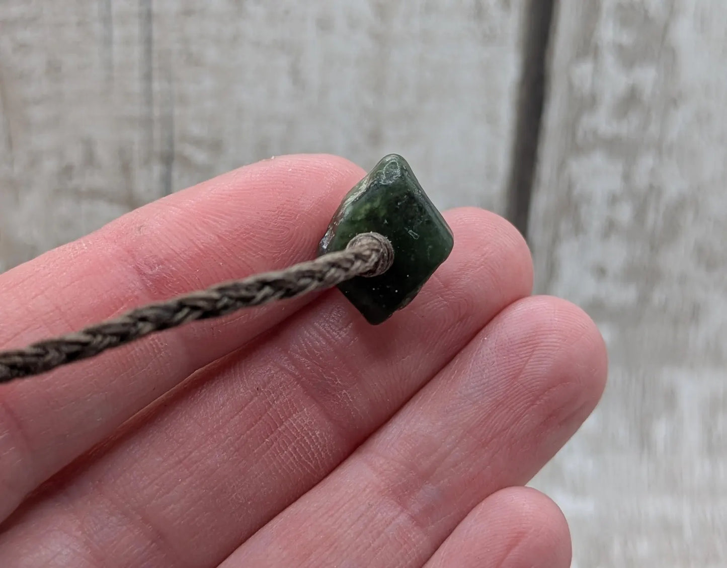 New Zealand Pounamu Greenstone jade adjustable bracelet