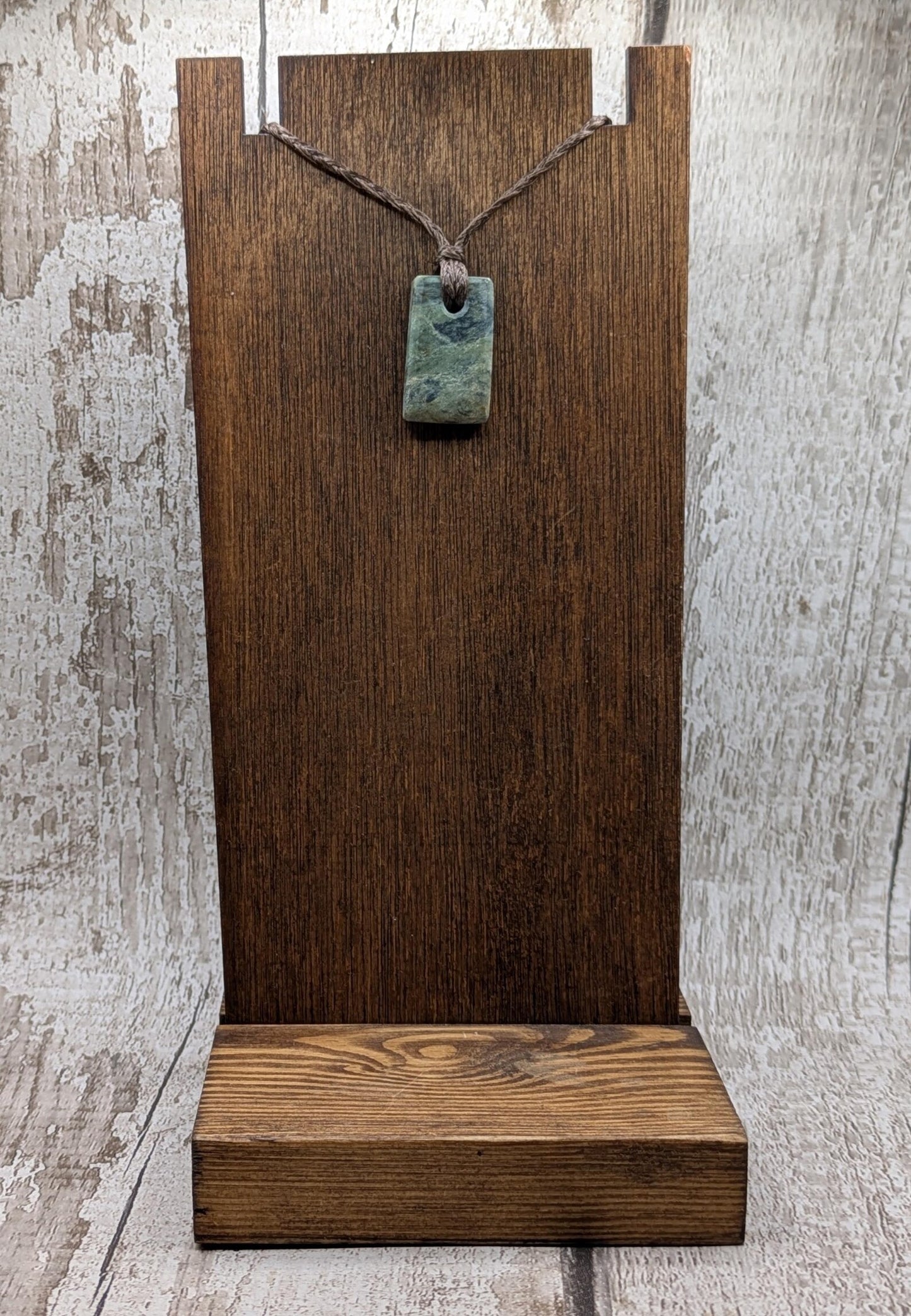 NZ Pounamu Nephrite Jade Pendant hei toki adze – Greenstone Rectangular Necklace, Māori cultural Tonga - spiritual jewellery.