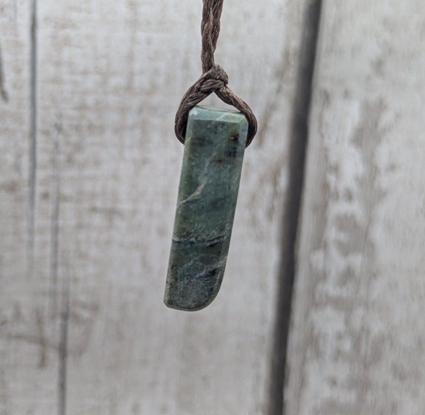 NZ Pounamu Nephrite Jade Pendant hei toki adze – Greenstone Rectangular Necklace, Māori cultural Tonga - spiritual jewellery.
