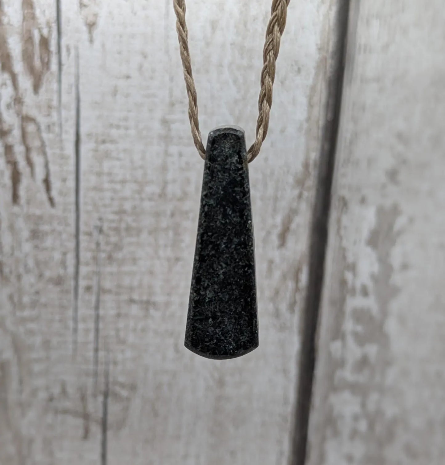 Natural Welsh Preseli Bluestone Pendant | hand carved Roimata Tear Drop Stone Necklace | ancient Celtic & Druidic Energy.