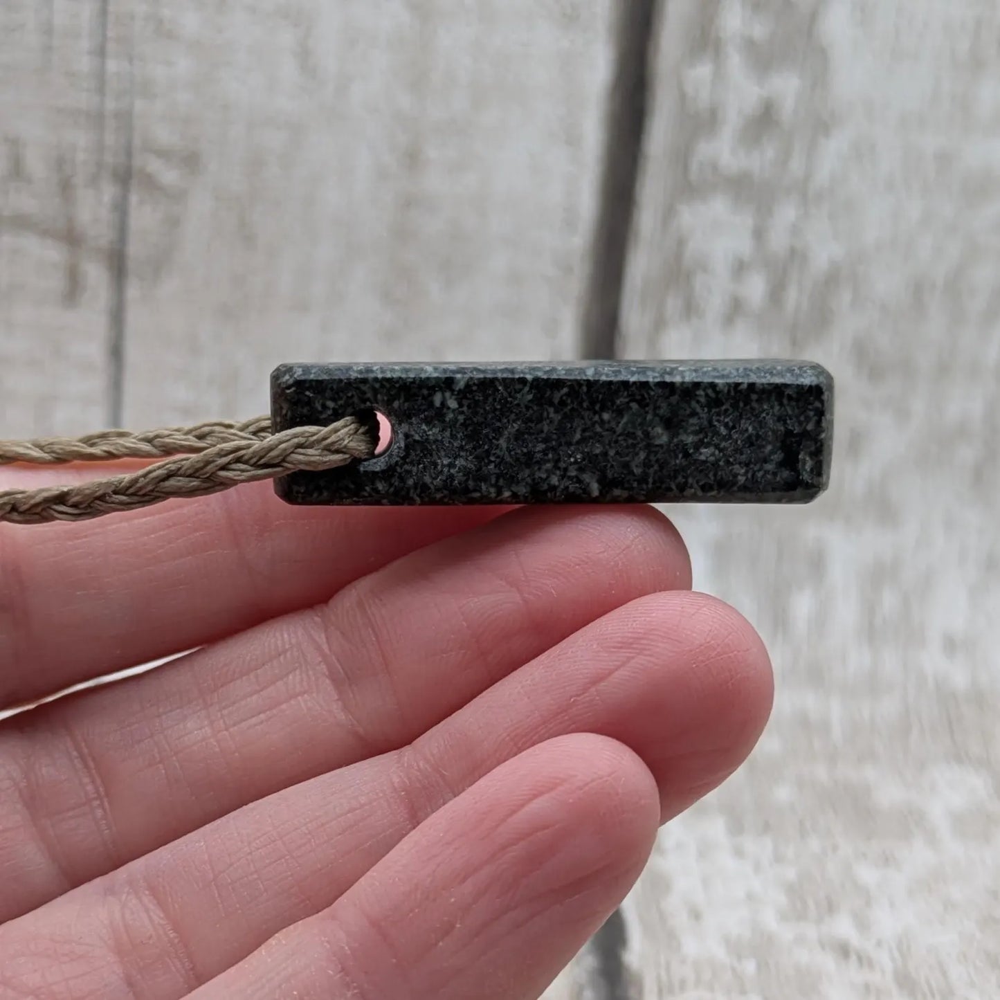 Natural Welsh Preseli Bluestone Pendant | hand carved Roimata Tear Drop Stone Necklace | ancient Celtic & Druidic Energy.