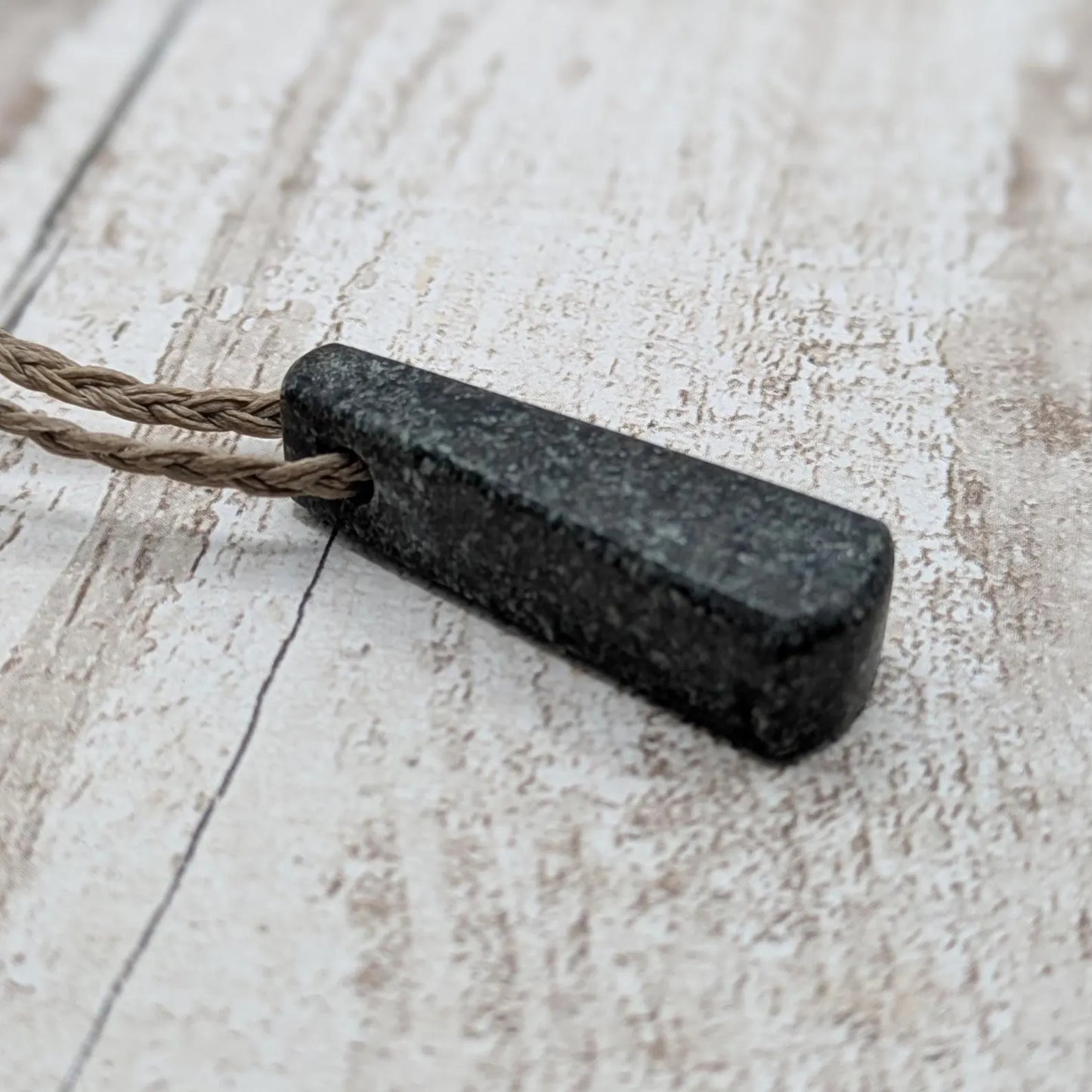 Natural Welsh Preseli Bluestone Pendant | hand carved Roimata Tear Drop Stone Necklace | ancient Celtic & Druidic Energy.