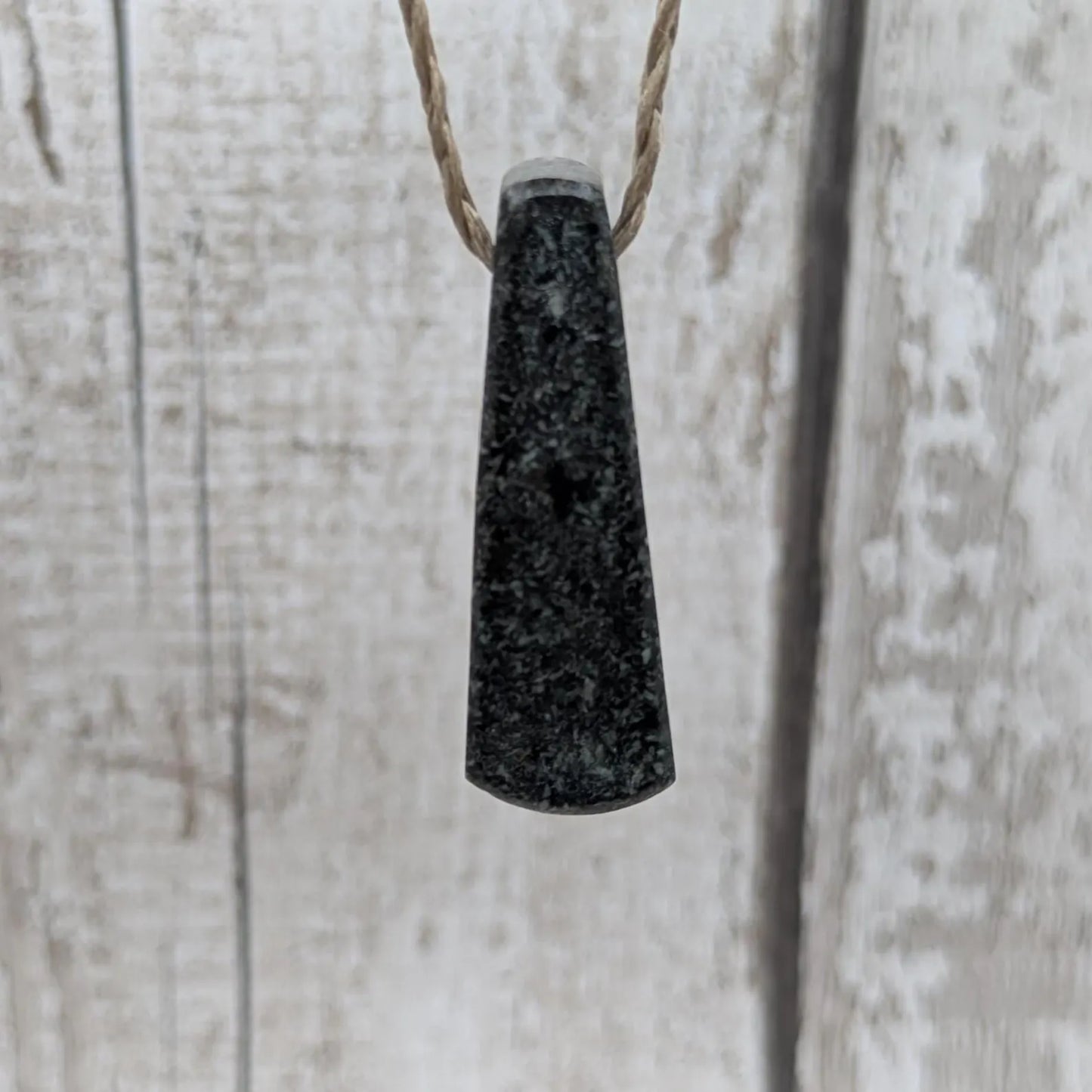Natural Welsh Preseli Bluestone Pendant | hand carved Roimata Tear Drop Stone Necklace | ancient Celtic & Druidic Energy.