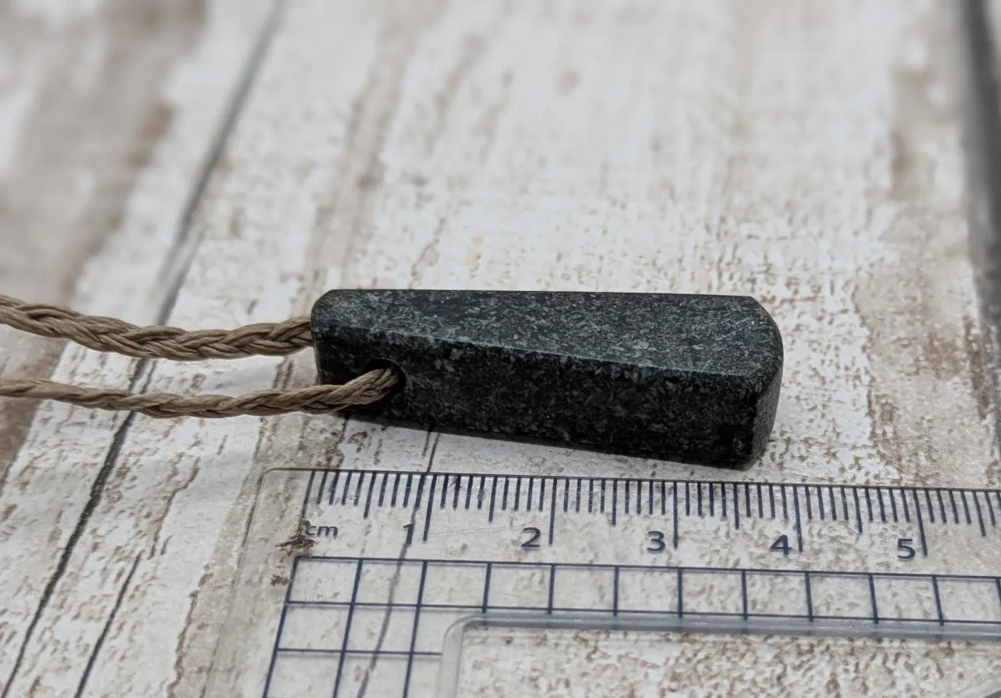 Natural Welsh Preseli Bluestone Pendant | hand carved Roimata Tear Drop Stone Necklace | ancient Celtic & Druidic Energy.