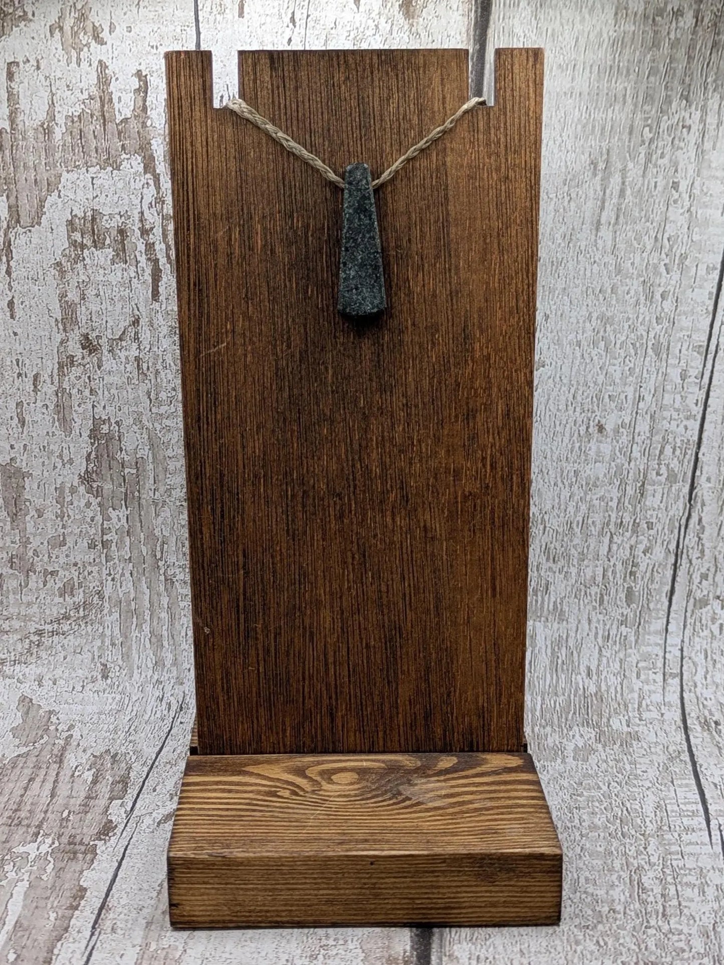 Natural Welsh Preseli Bluestone Pendant | hand carved Roimata Tear Drop Stone Necklace | ancient Celtic & Druidic Energy.