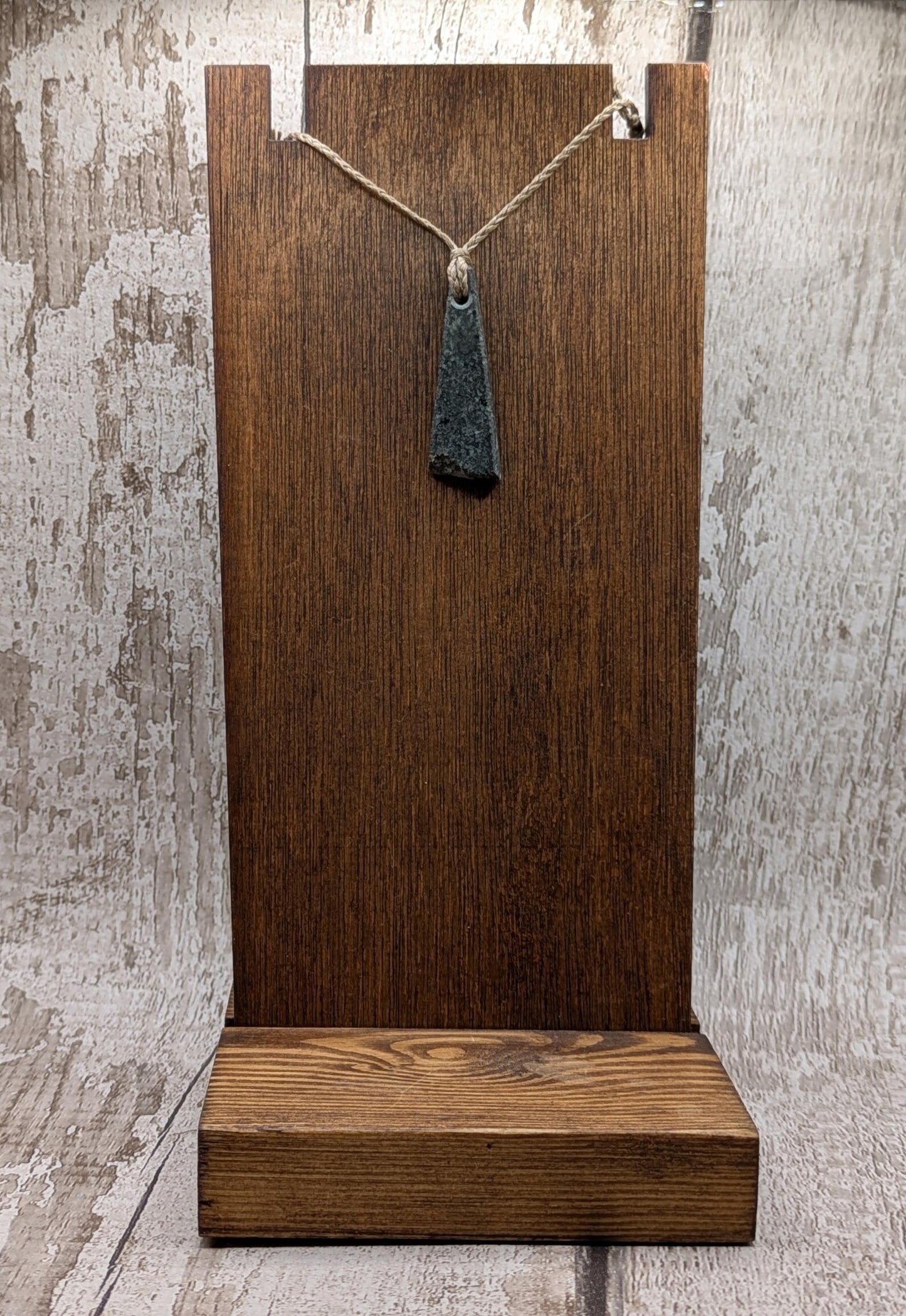 Preseli Bluestone Tear Drop Pendant – Roimata Shape with Natural Edge, Welsh Stonehenge Crystal Necklace, Grounding Celtic Jewellery.