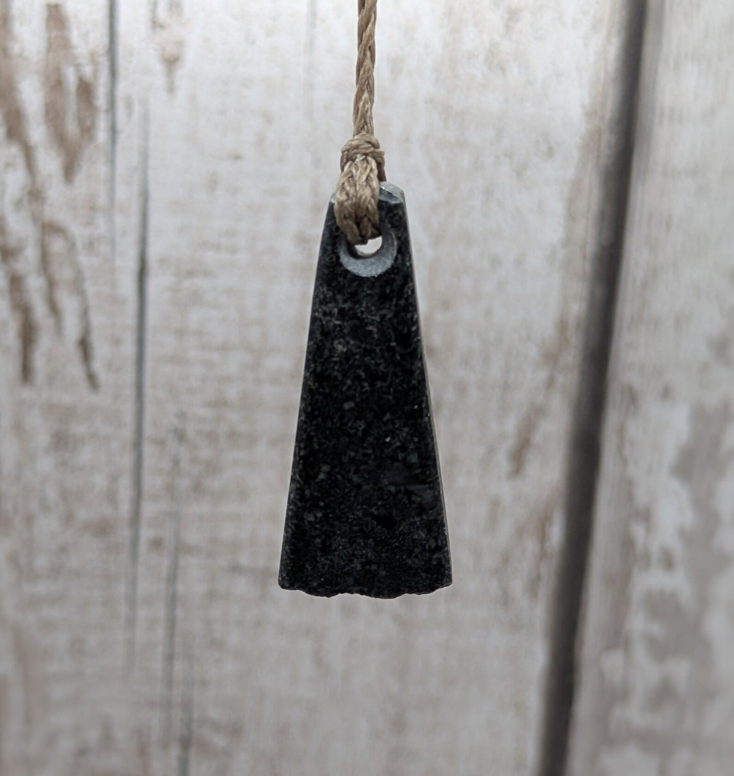 Preseli Bluestone Tear Drop Pendant – Roimata Shape with Natural Edge, Welsh Stonehenge Crystal Necklace, Grounding Celtic Jewellery.