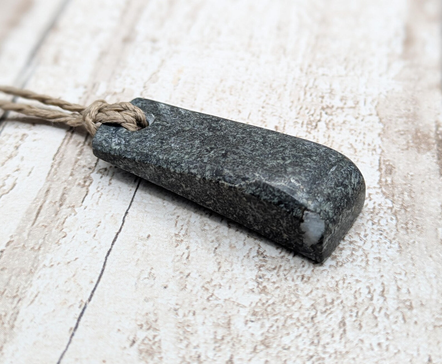 preseli bluestone hei toki adze style pendant.