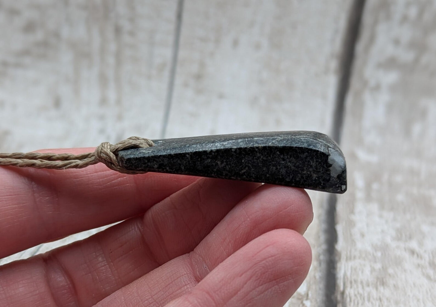 preseli bluestone hei toki adze style pendant.