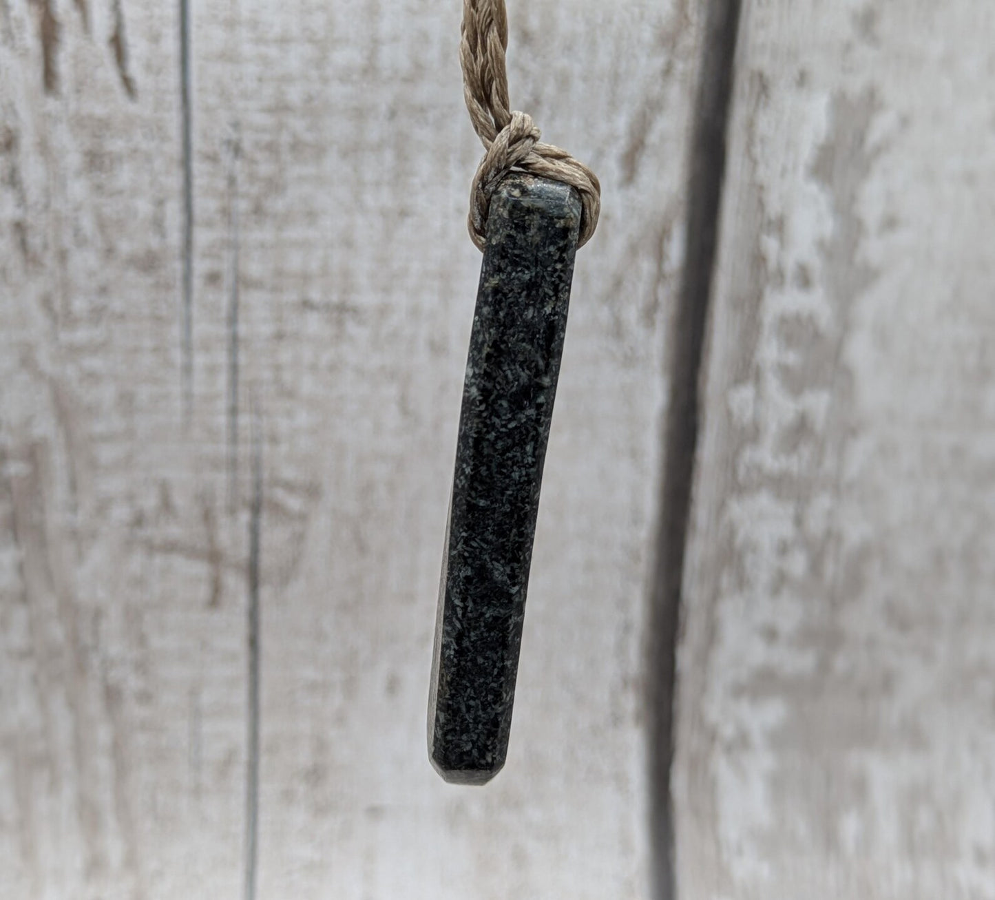 Preseli bluestone Stonehenge stone roimata teardrop with Avebury sarsen inlay.