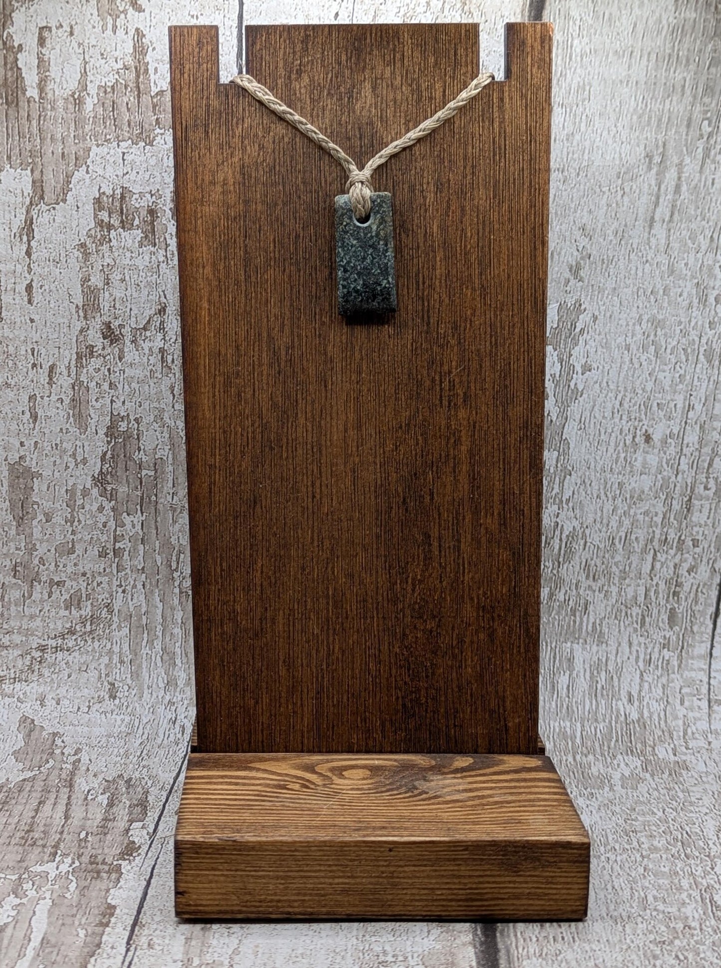 Preseli Bluestone Stonehenge Pendant Hei Toki adze - Welsh Sacred Stone Jewellery, Handcrafted Māori inspired Talisman, Raw Pagan Amulet.