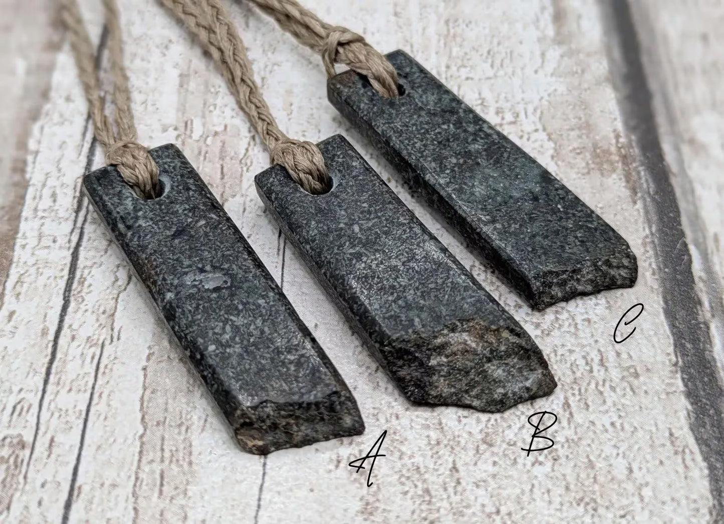 Preseli Bluestone Rectangle Pendant with Natural Edge – Stonehenge Stone Jewellery, Ancient Welsh Crystal Necklace, Spiritual Gift.