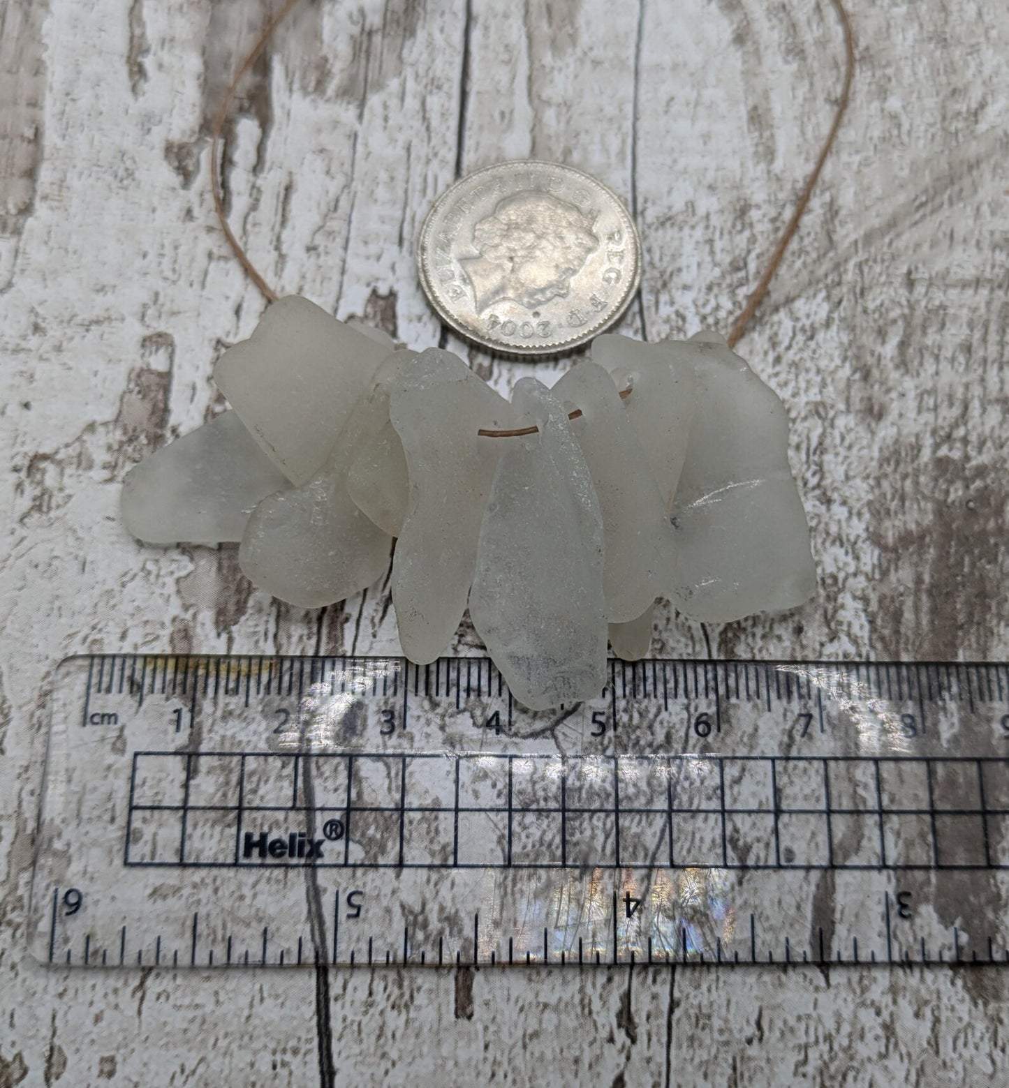 Hand-Drilled Sea Glass Beads - 10 Unique Pieces