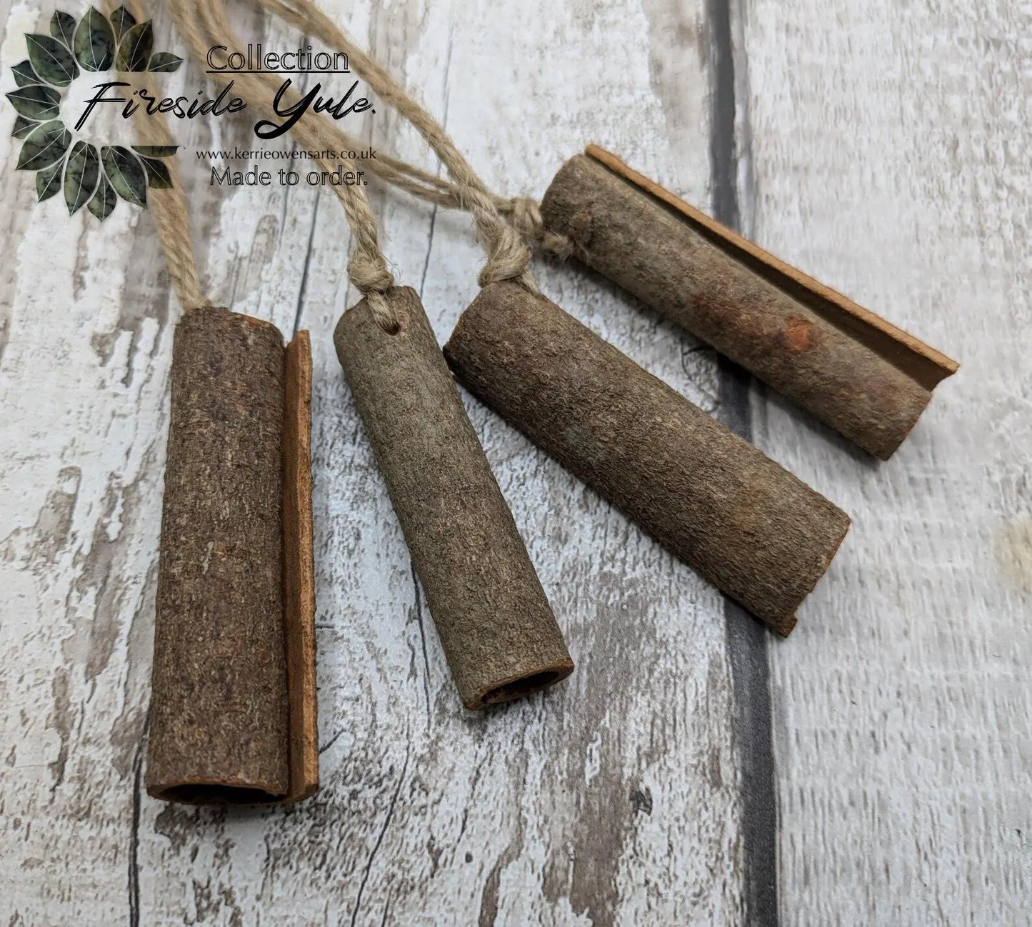 4 pack Cinnamon rolled hanging decoration.