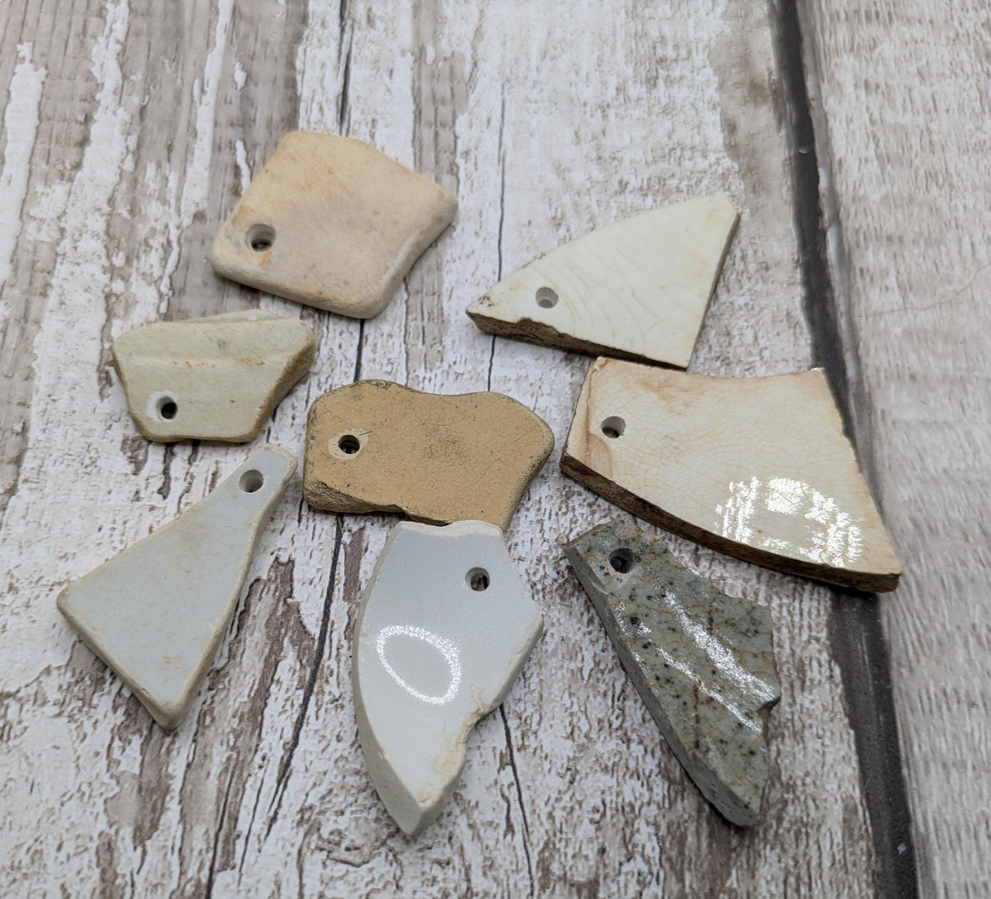 Beach Combed Pottery Shard Beads