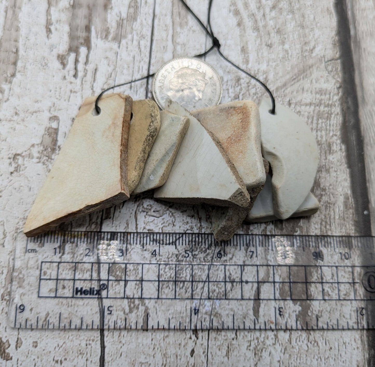 Beach Combed Pottery Shard Beads