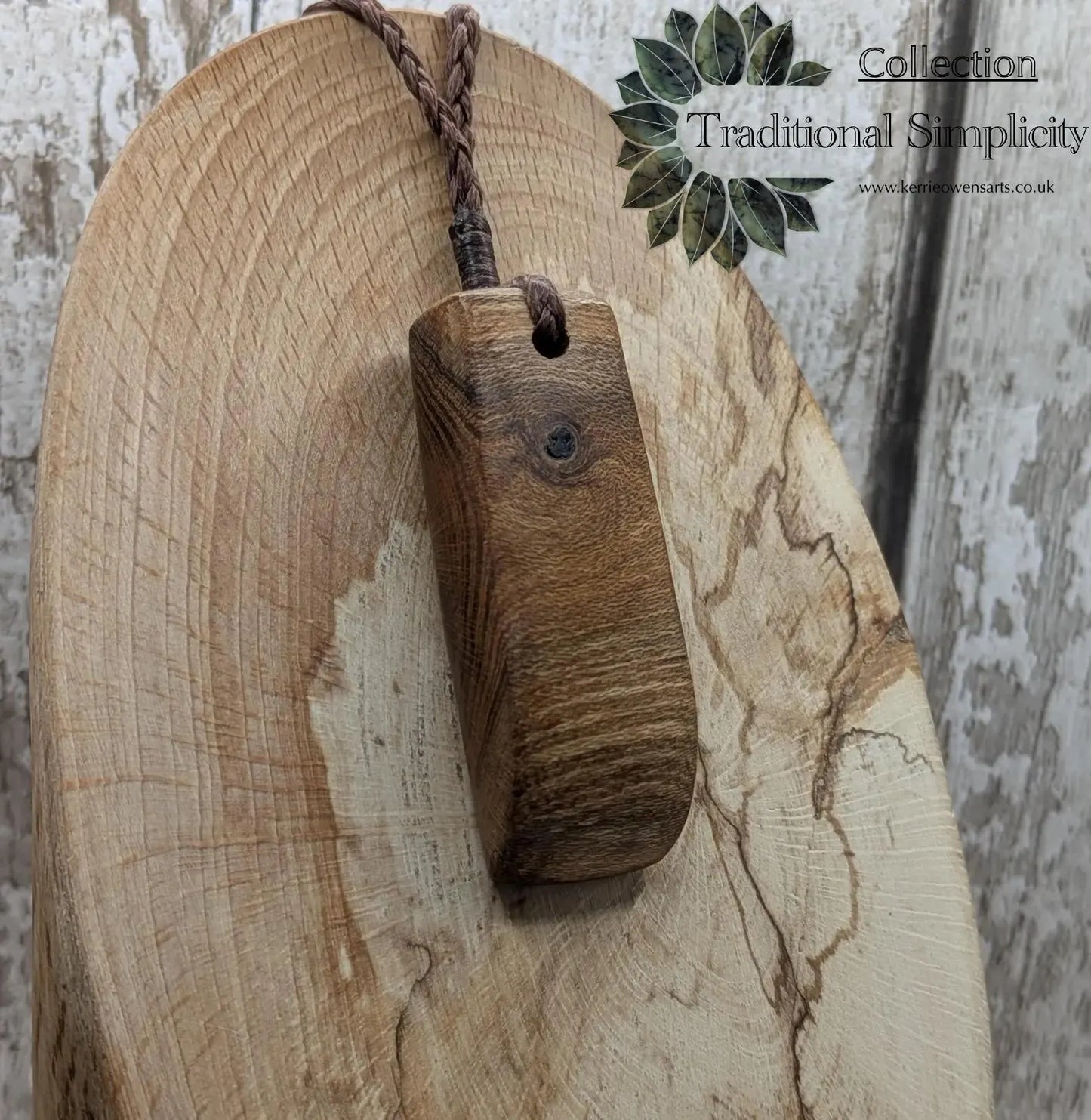 Laburnum wood Hei Toki style pendant.