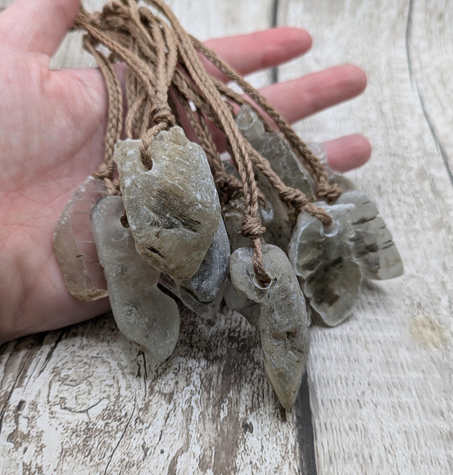 Sheppy Selenite Crystal Holiday Tree Ornaments