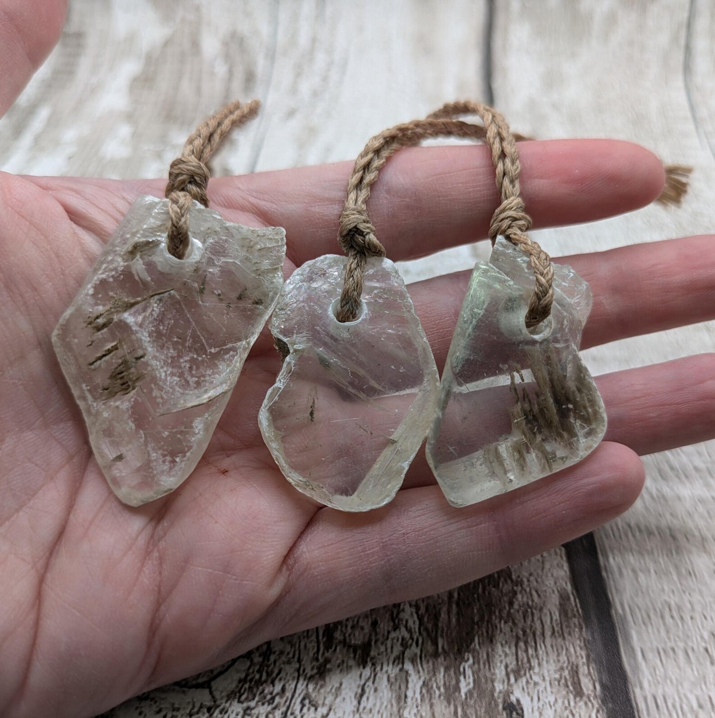 Sheppy Selenite Crystal Christmas Ornaments