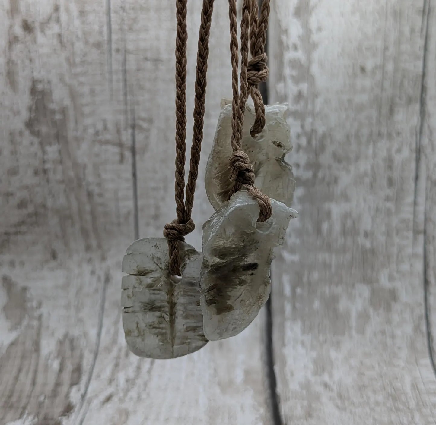 Sheppy Selenite Crystal Holiday Tree Ornaments