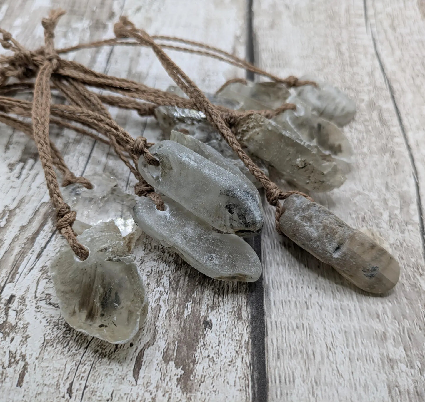 Sheppy Selenite Crystal Holiday Tree Ornaments