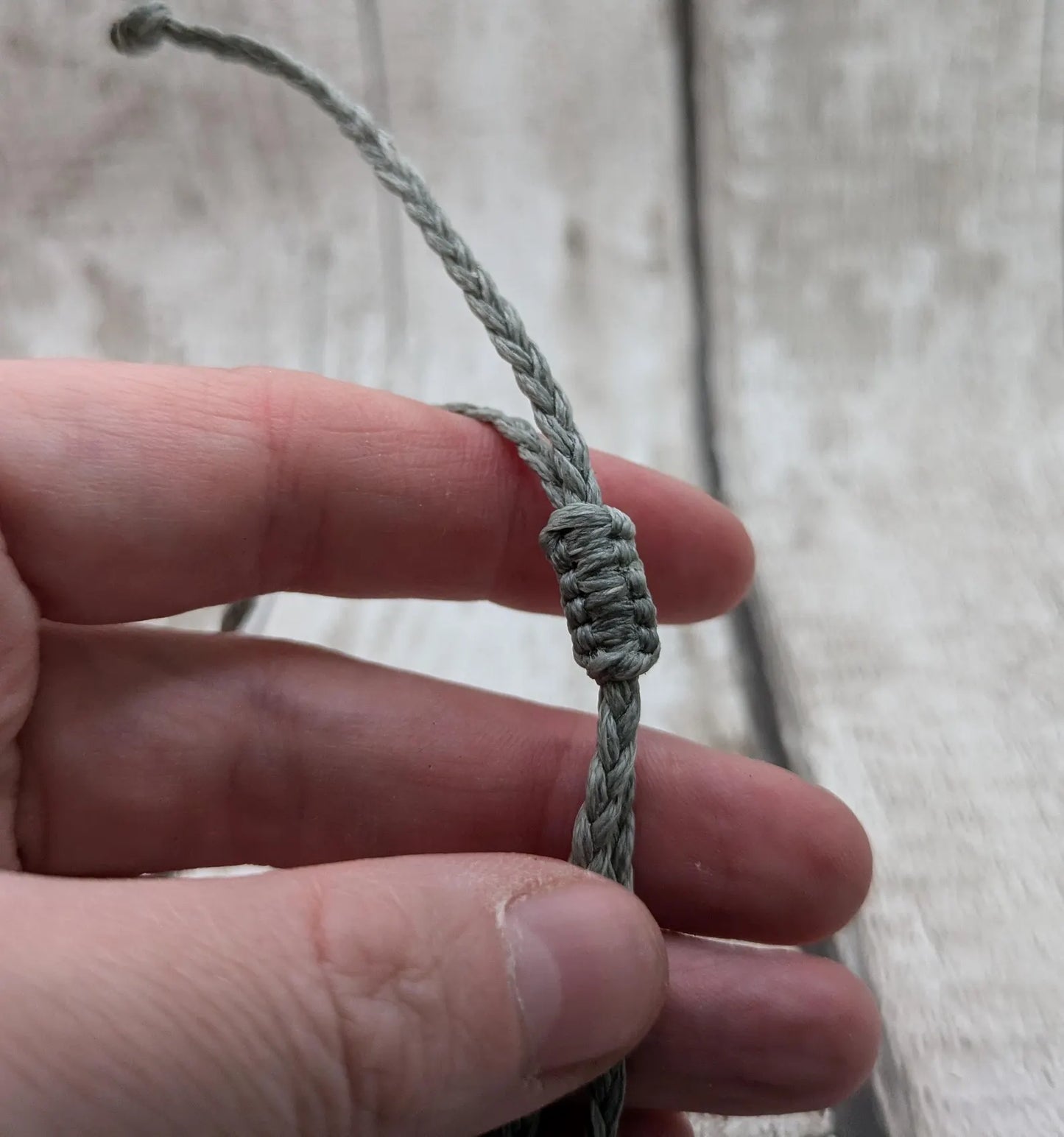 Rutilated quartz point adjustable bracelet.