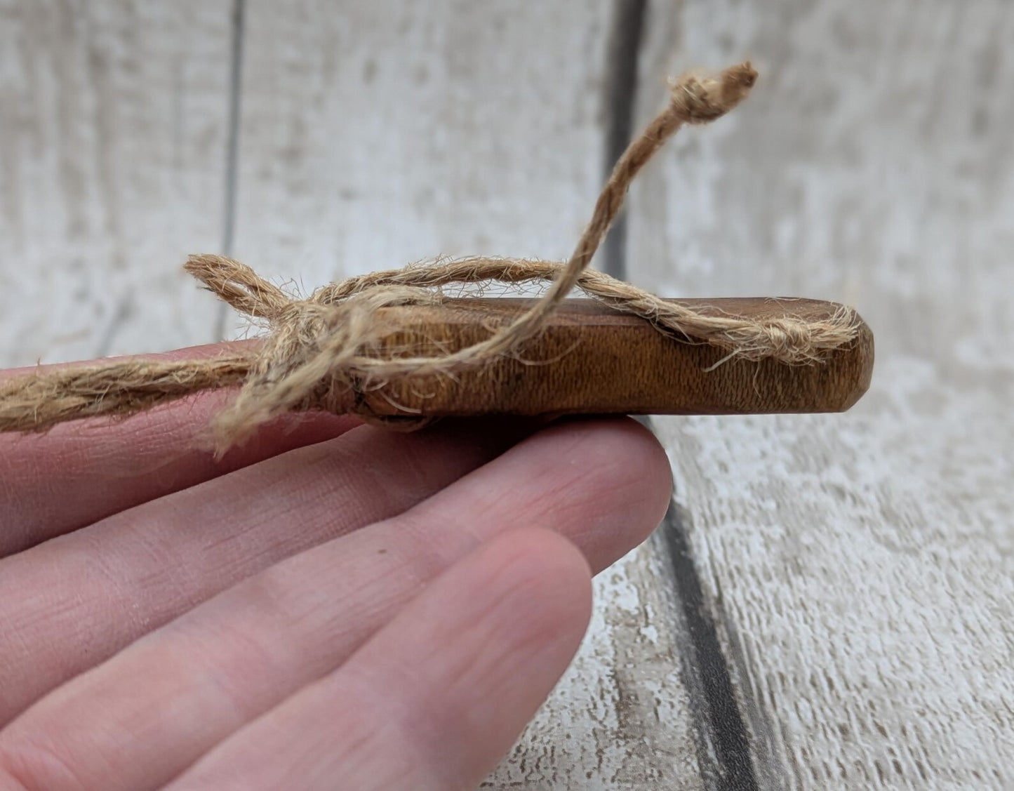 3 pack Laburnum wood roimata drop Christmas decorations.