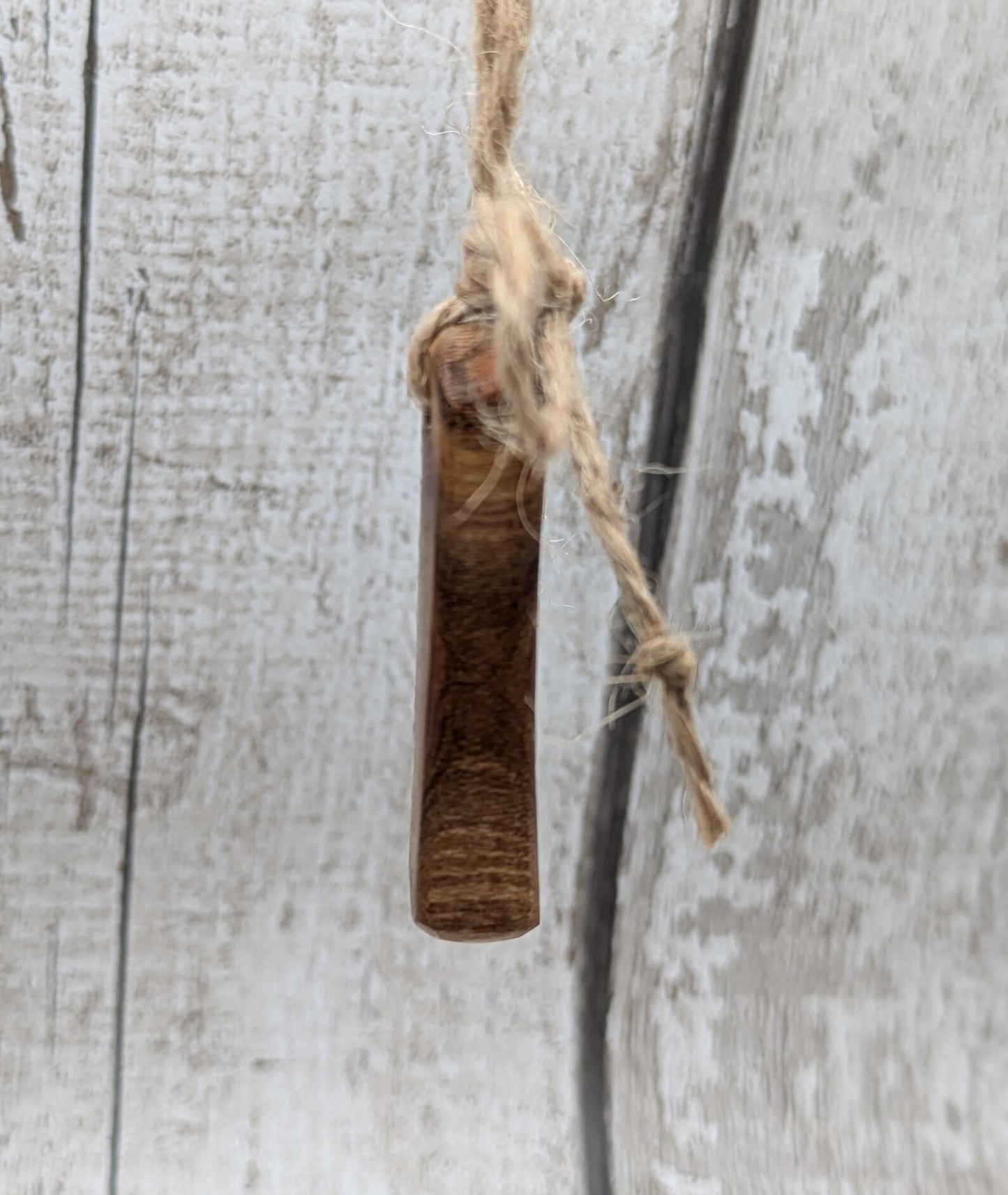 3 pack Laburnum wood roimata drop Christmas decorations.