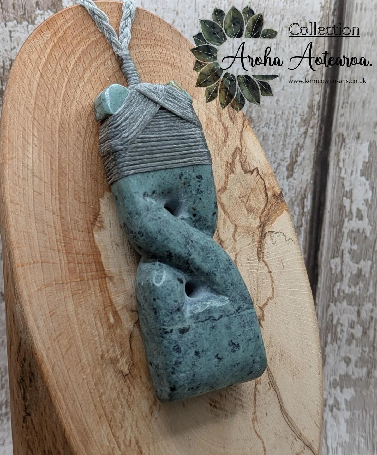 Hand Carved NZ Pounamu Greenstone Pendant – Hei Toki & Pikorua Hybrid Design, Strength, Connection, Māori Statement Jade