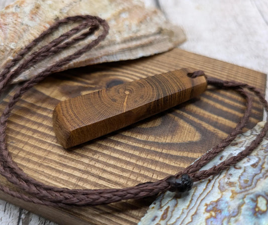 Laburnum wood Hei Toki style pendant.