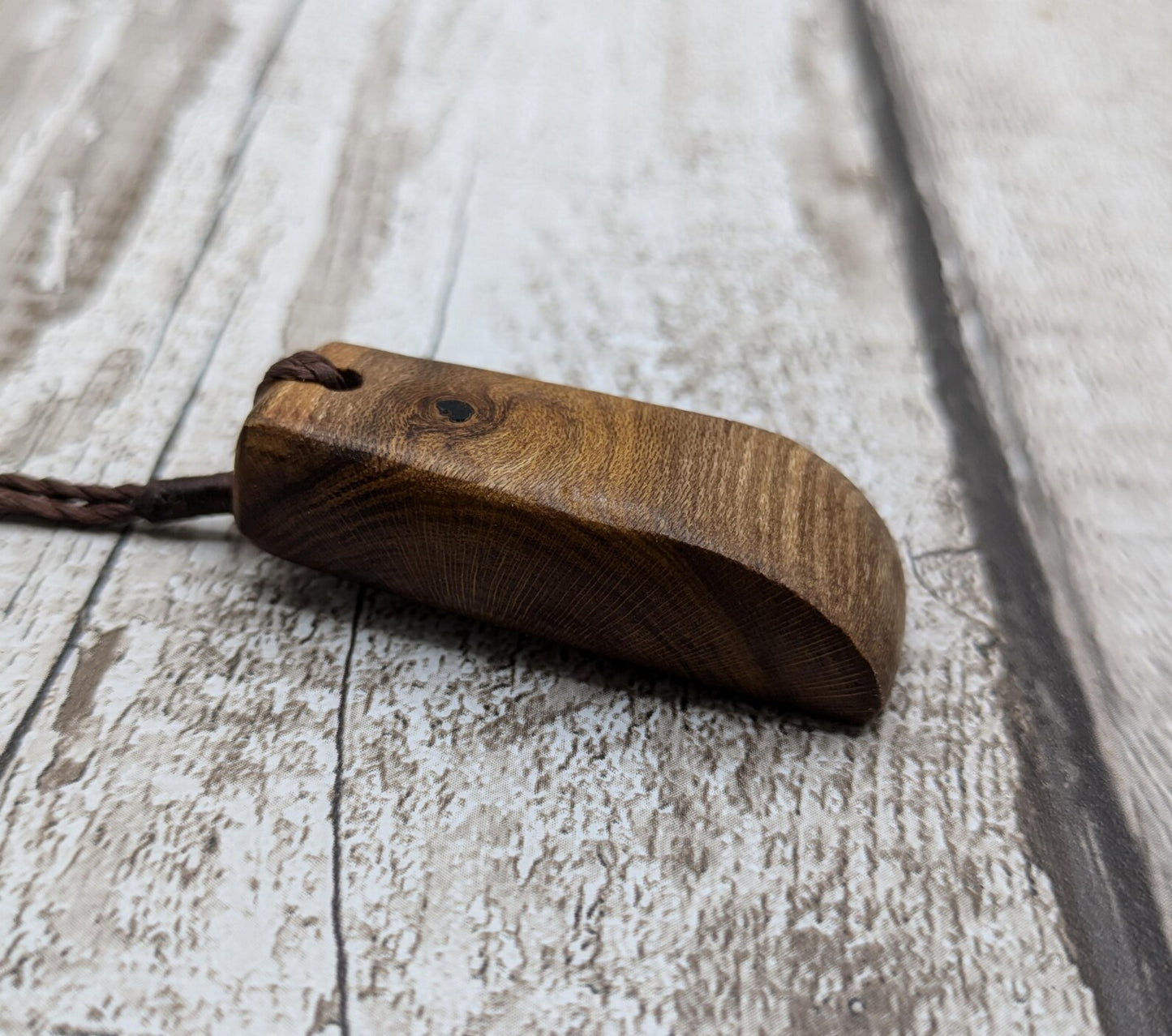 Laburnum wood Hei Toki style pendant.