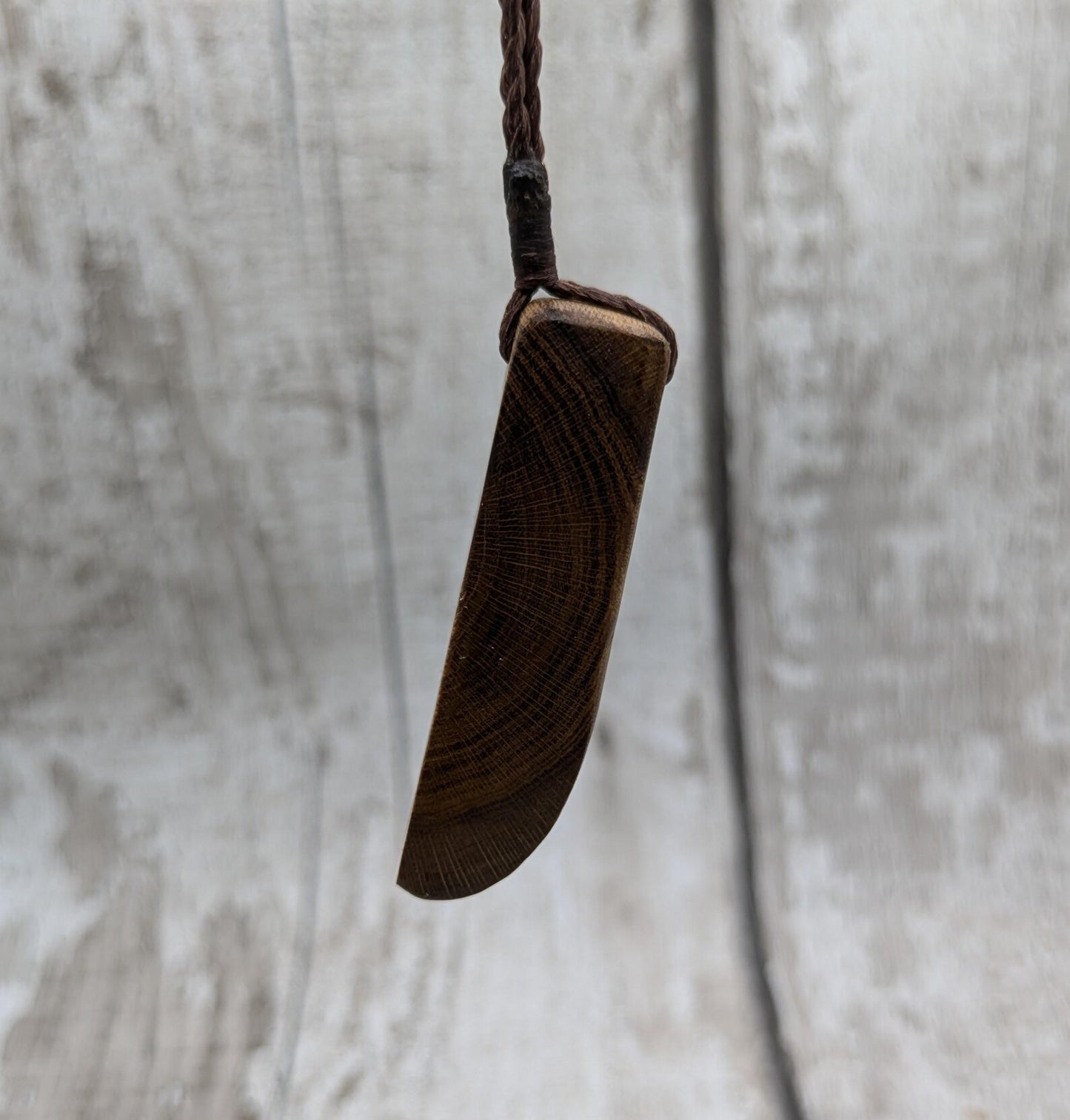 Laburnum wood Hei Toki style pendant.