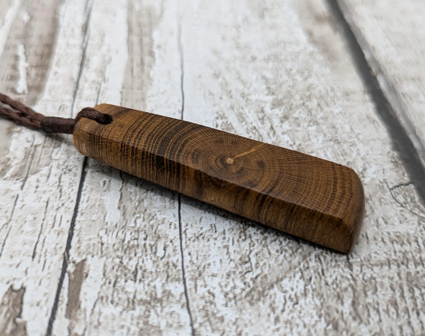 Laburnum wood Hei Toki style pendant.