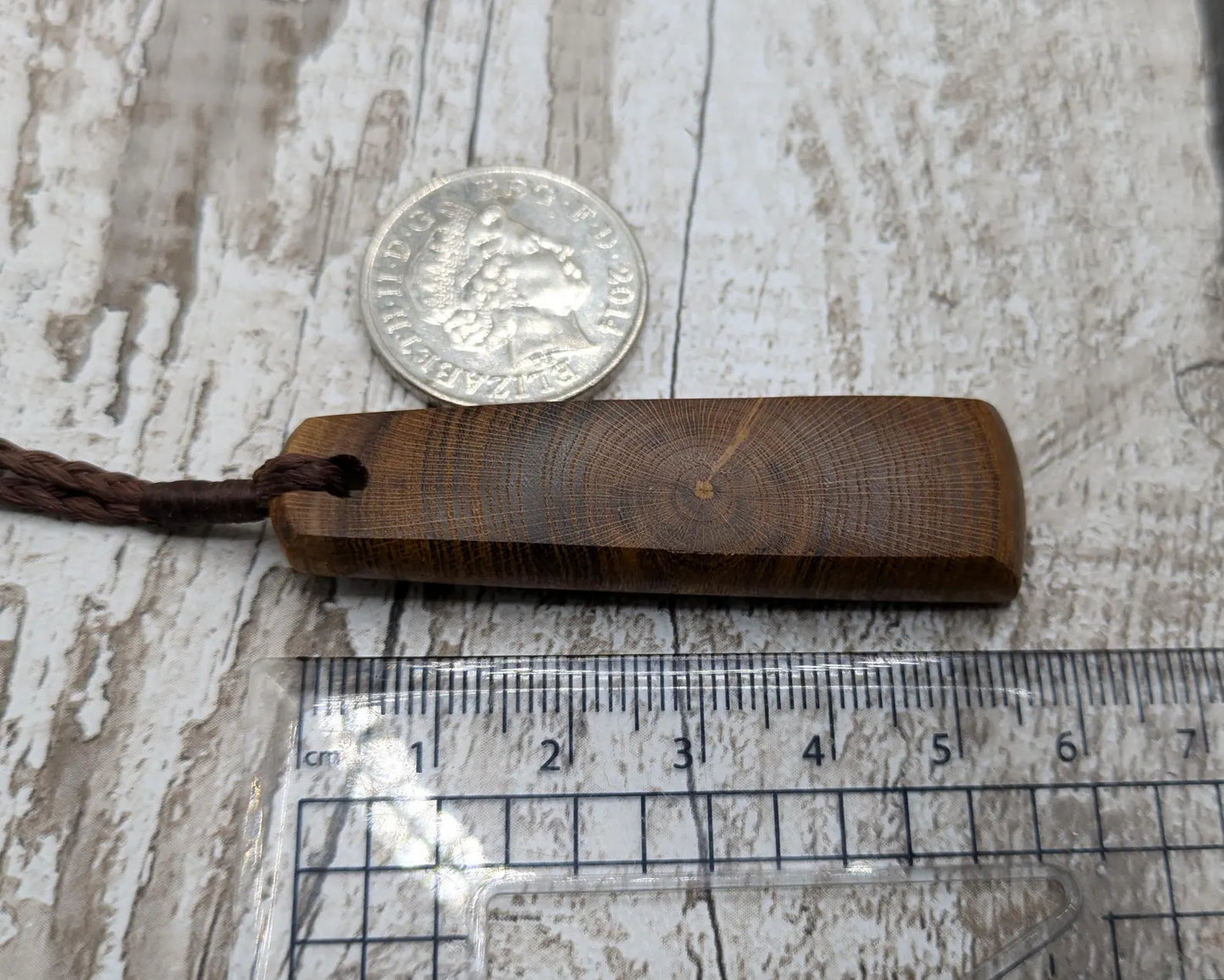 Laburnum wood Hei Toki style pendant.