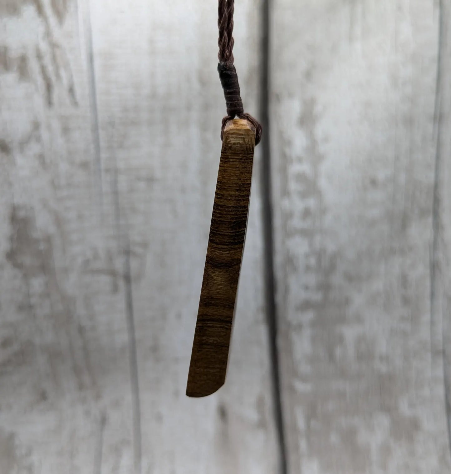 Laburnum wood Hei Toki style pendant.