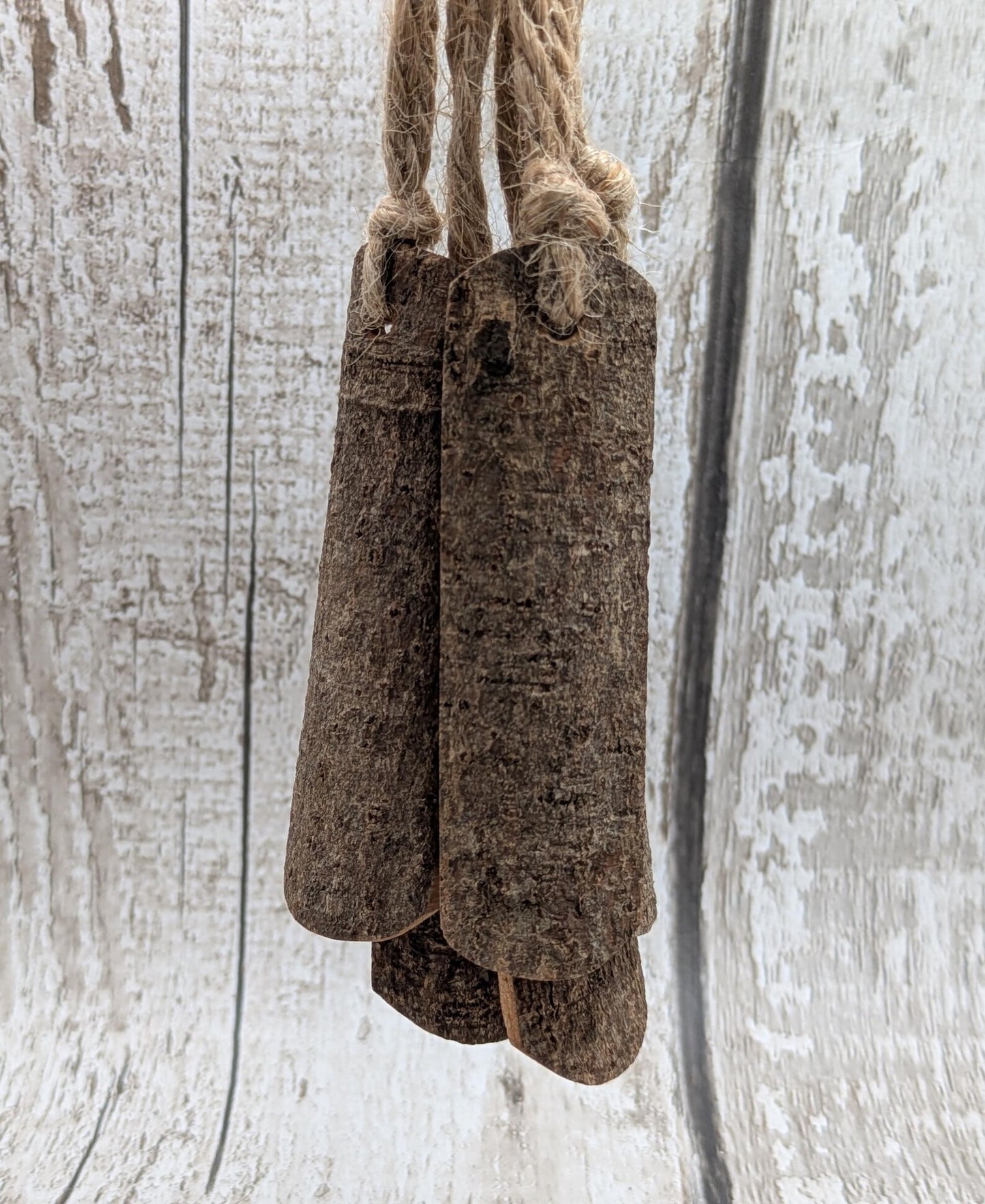 5 pack large cinnamon bark seasonal hanging decoration.