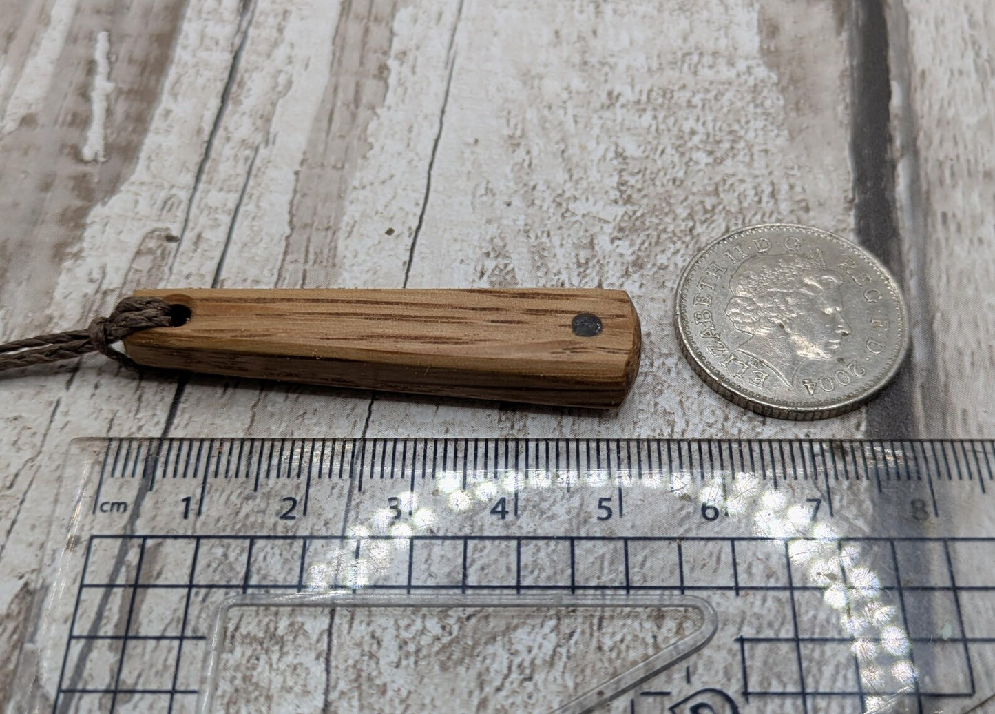 Whiskey Barrel Oak stave teardrop Necklace – Handcarved with Moldavite inlay | Eco Reclaimed and up cycled roimata Wooden unisex Jewellery.