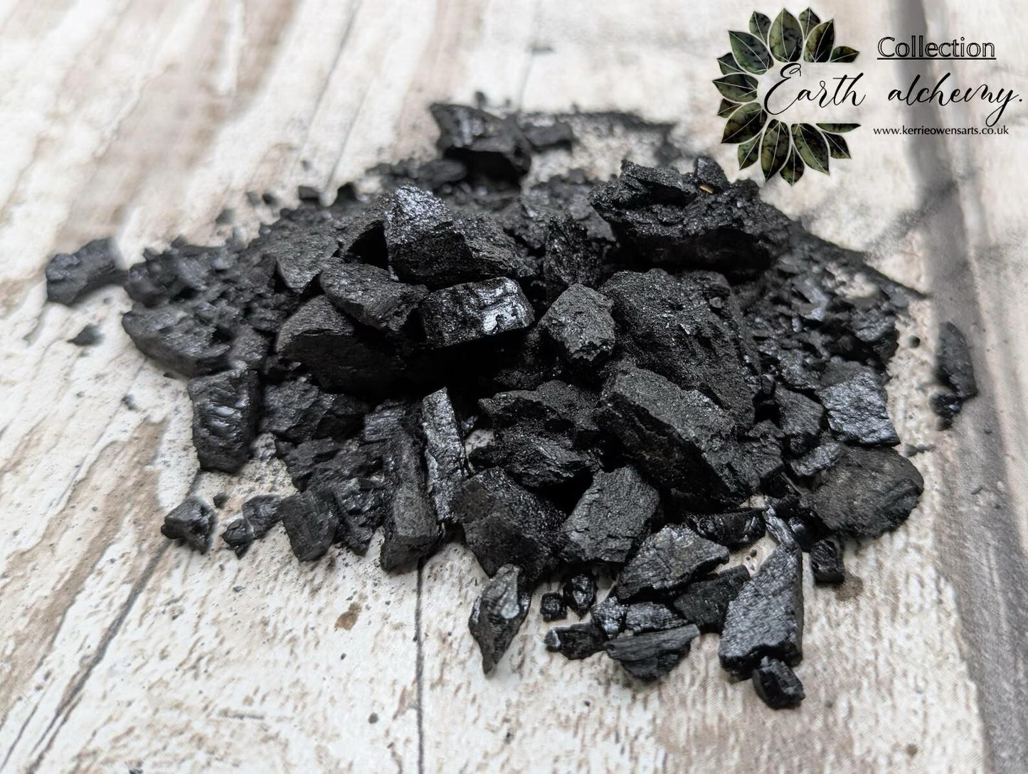 Crumbled Sea coal spell ingredients pouch.