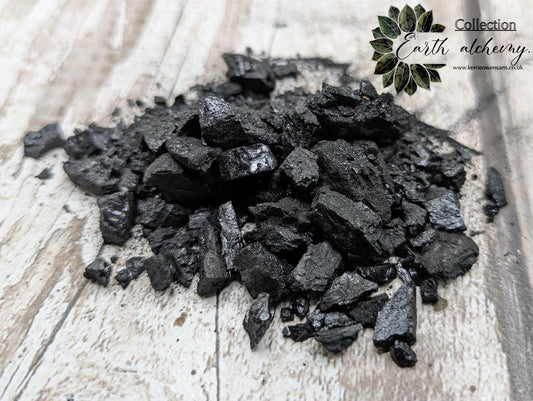 Crumbled Sea coal spell ingredients pouch.