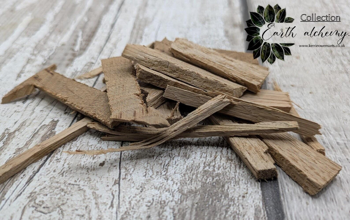 Oak wood off cut pouch