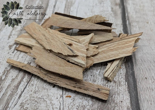 Spalted beech offcuts pouch, for camping, spells, rituals and symbolic practices.