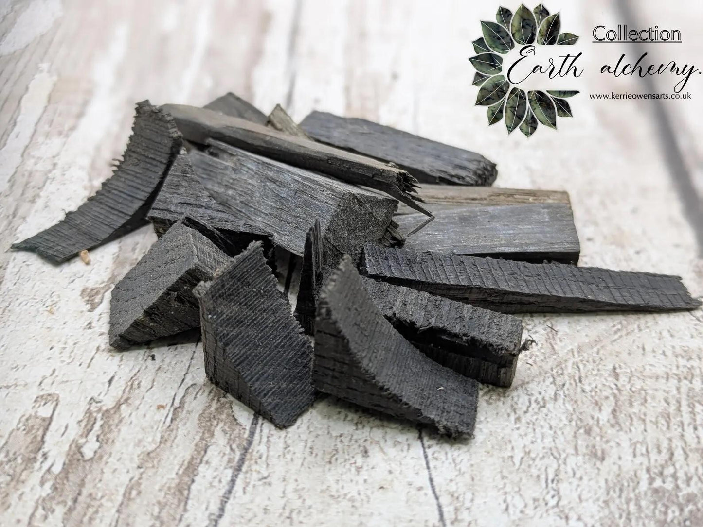 fenland bog oak offcuts pouch, spell ingredients.