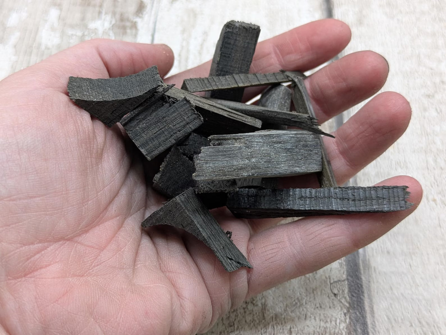 fenland bog oak offcuts pouch, spell ingredients.