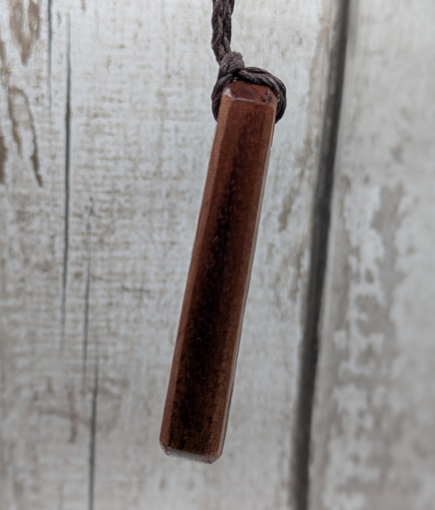 sepele mahogany wood pendant roimata teardrop pendant with white mussel shell inlay